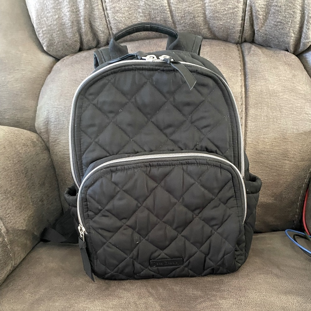 Vera Bradley Small Performance Backpack-Black